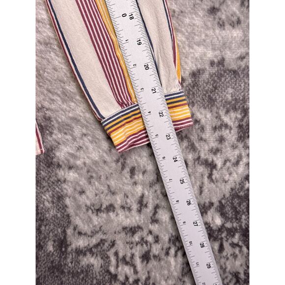 APC Striped Cotton Woven Popover Blouse 34 - Picture 5 of 7